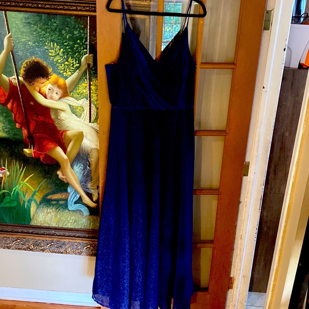 Blue evening dress